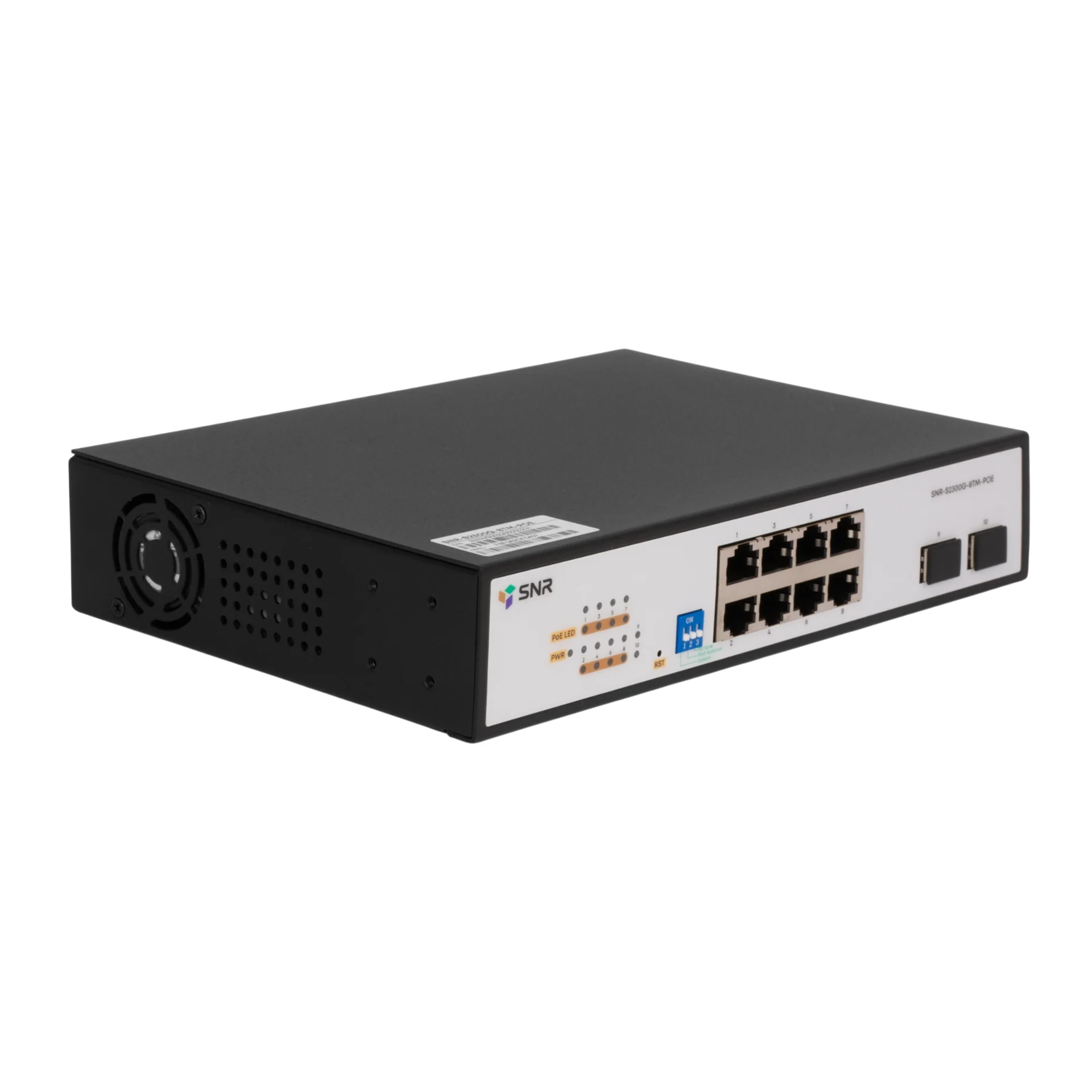 Управляемый Web Smart PoE коммутатор уровня 2 SNR-S2300G-8TM-POE