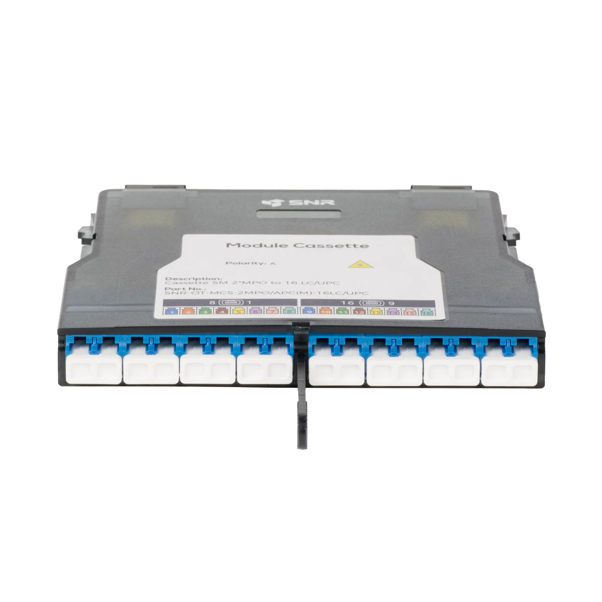 Кассета распределительная 2MPO/APC на 16LC/UPC портов SM, для SNR-CMP-OT-192P