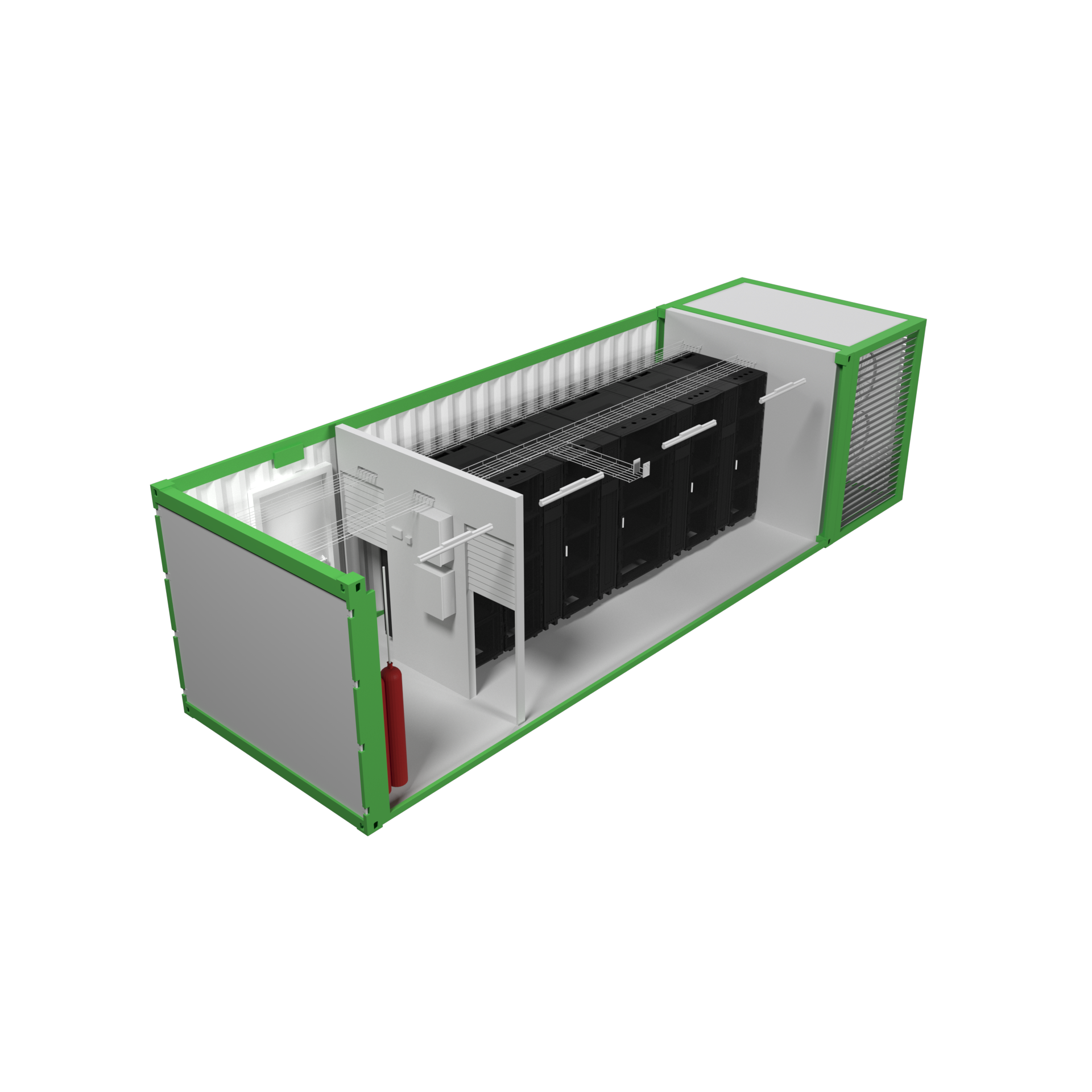 Контейнерный ЦОД DataBox, мощность ИТ-нагрузки до 21кВт, 6x42U