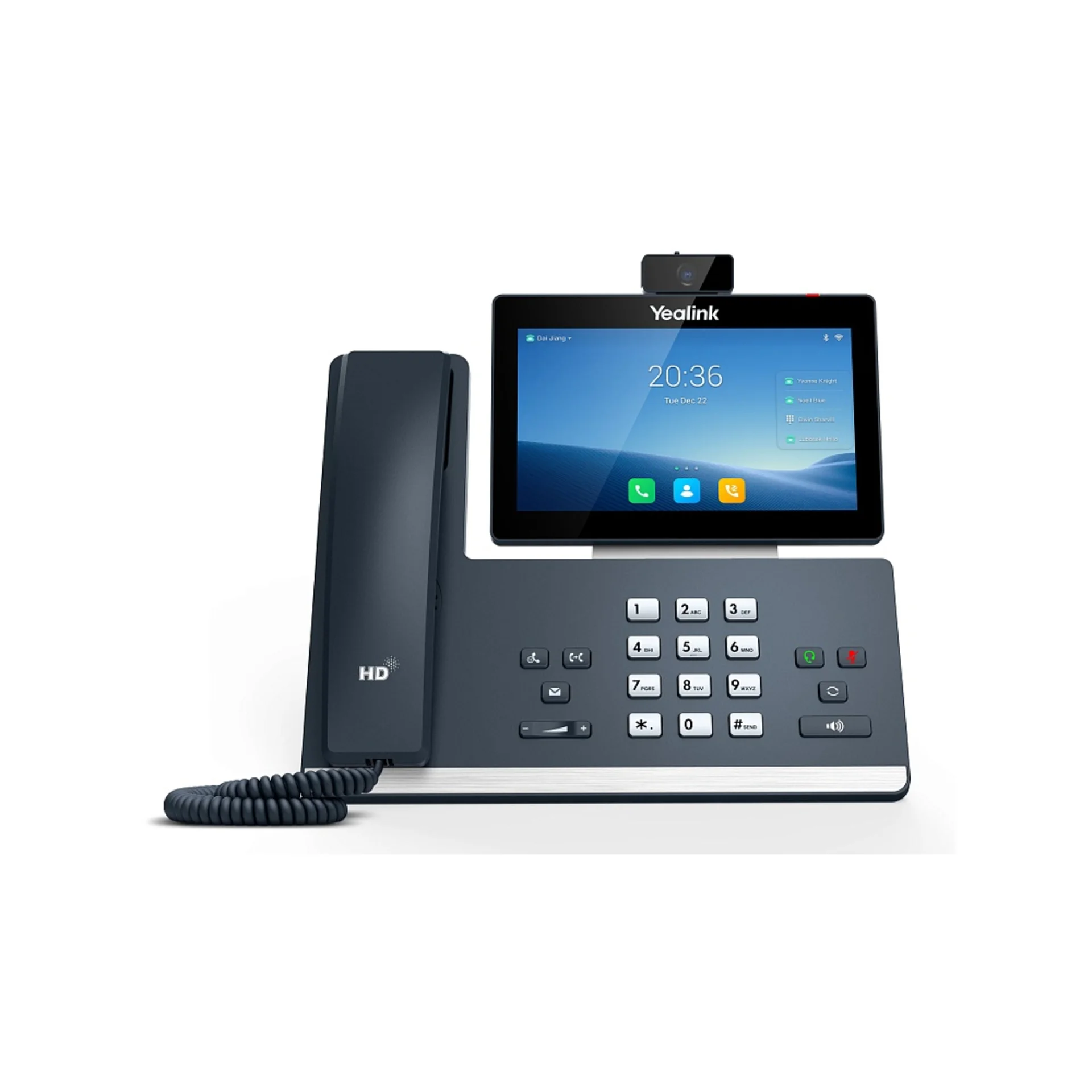 SIP-T58W with camera, видеотерминал, Android, WiFi, Bluetooth трубка, GigE, CAM50, без БП
