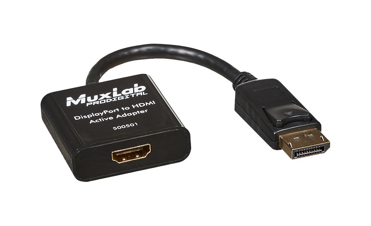 Активный адаптер  MuxLab DisplayPort to HDMI Active Adapter