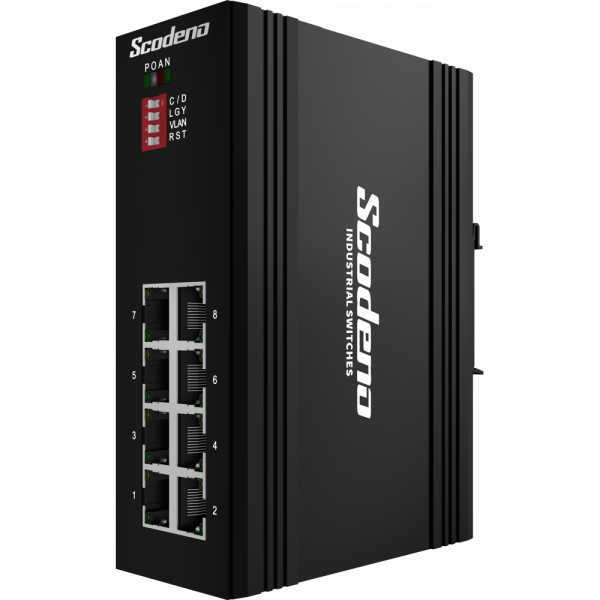 Промышленный PoE коммутатор Scodeno XPTN-9000-65-8GT 8x10/100/1000 Base-T