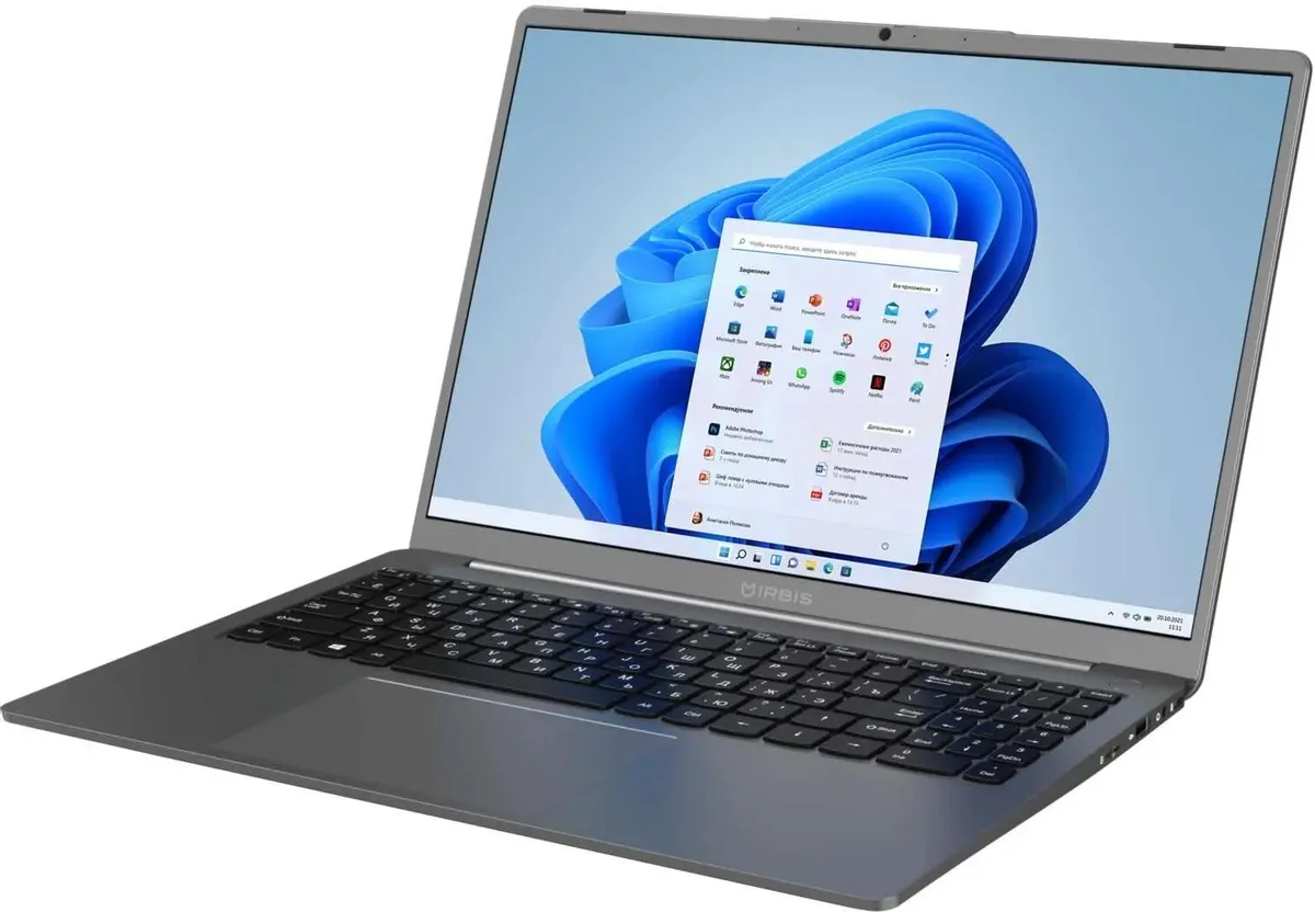 Ноутбук IRBIS Blizzard 16NBC1502 15.9", IPS, AMD Ryzen 5 5625U 2.3ГГц, 6-ядерный, 16ГБ DDR4, 512ГБ SSD, AMD Radeon Graphics, Windows 11 Pro, серый