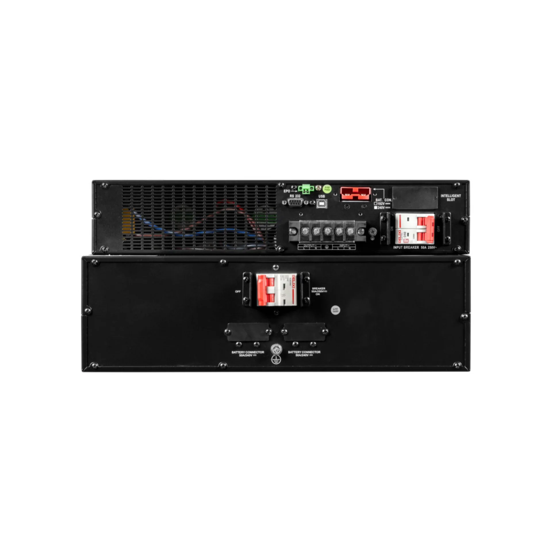 Источник бесперебойного питания Smart-Save Online SRV Systeme Electric 6000 ВА, конвертируемый форм-фактор 5U, 230 В, 1:1, клеммный вход/выход, SmartS