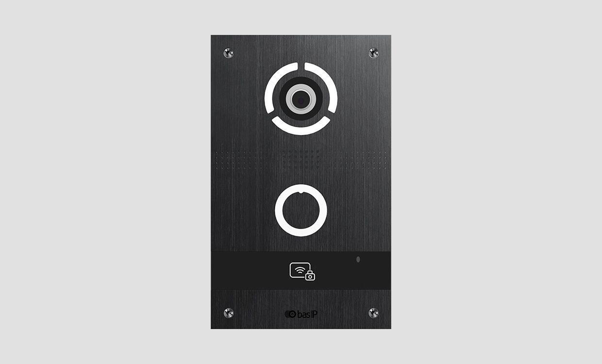 IP вызывная панель BAS-IP AV-08FBL SILVER / BLACK