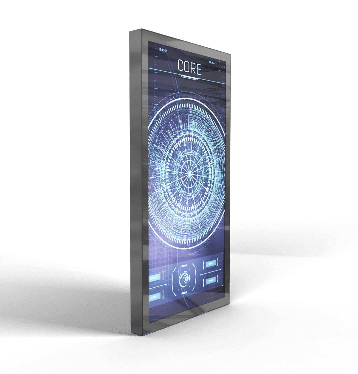 Настенные сенсорные киоски BM NEO GLASS (с фасадным стеклом)