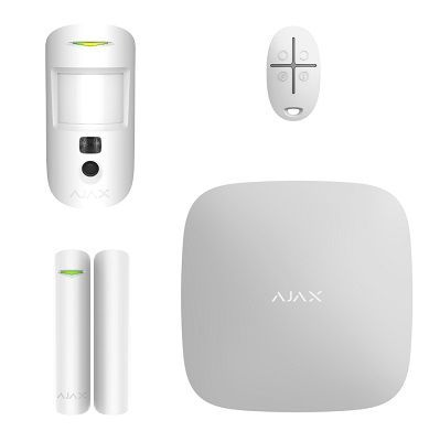 Ajax StarterKit Cam Plus - стартовый комплект системы безопасности с фотоверификацией и LTE