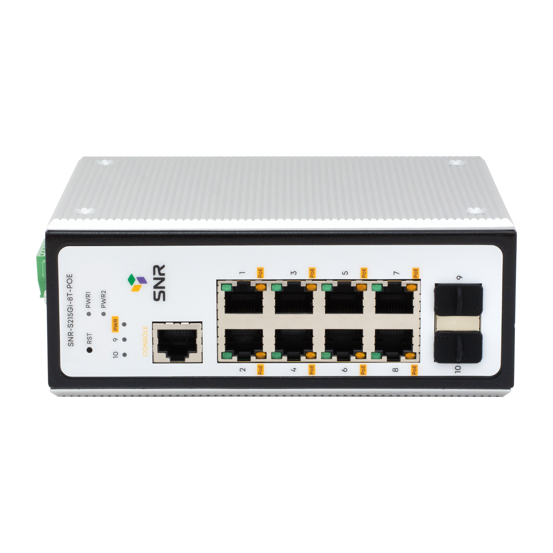 Управляемый промышленный POE коммутатор уровня 2 SNR-S215Gi-8T-POE