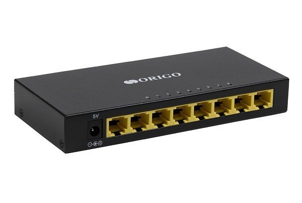 Origo OS1208 неуправляемый коммутатор 8x100Base-TX, корпус металл