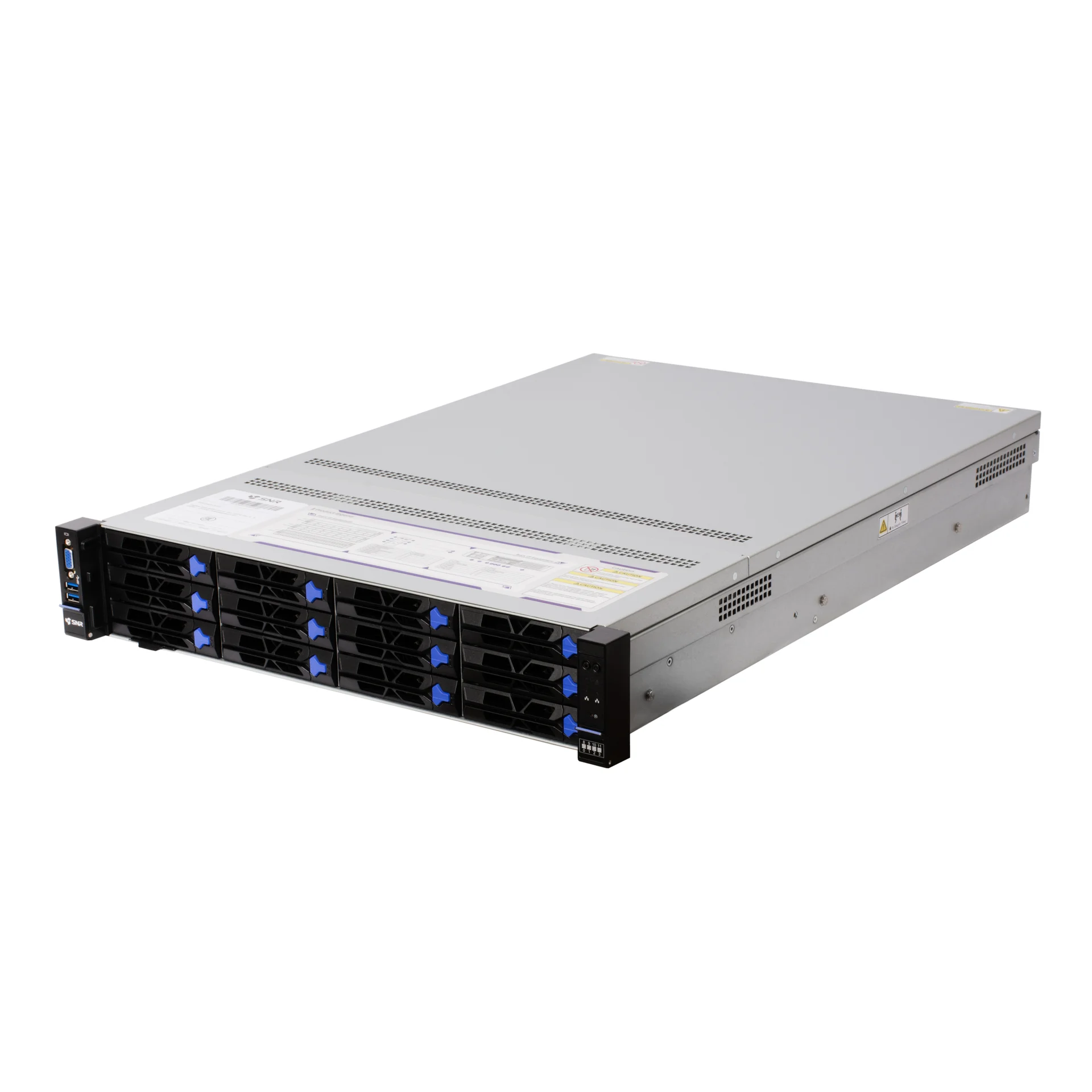 Серверная платформа SNR-SR2412LE-S, 2U, AMD EPYC Gen4,5, DDR5, 12xHDD, резервируемый БП