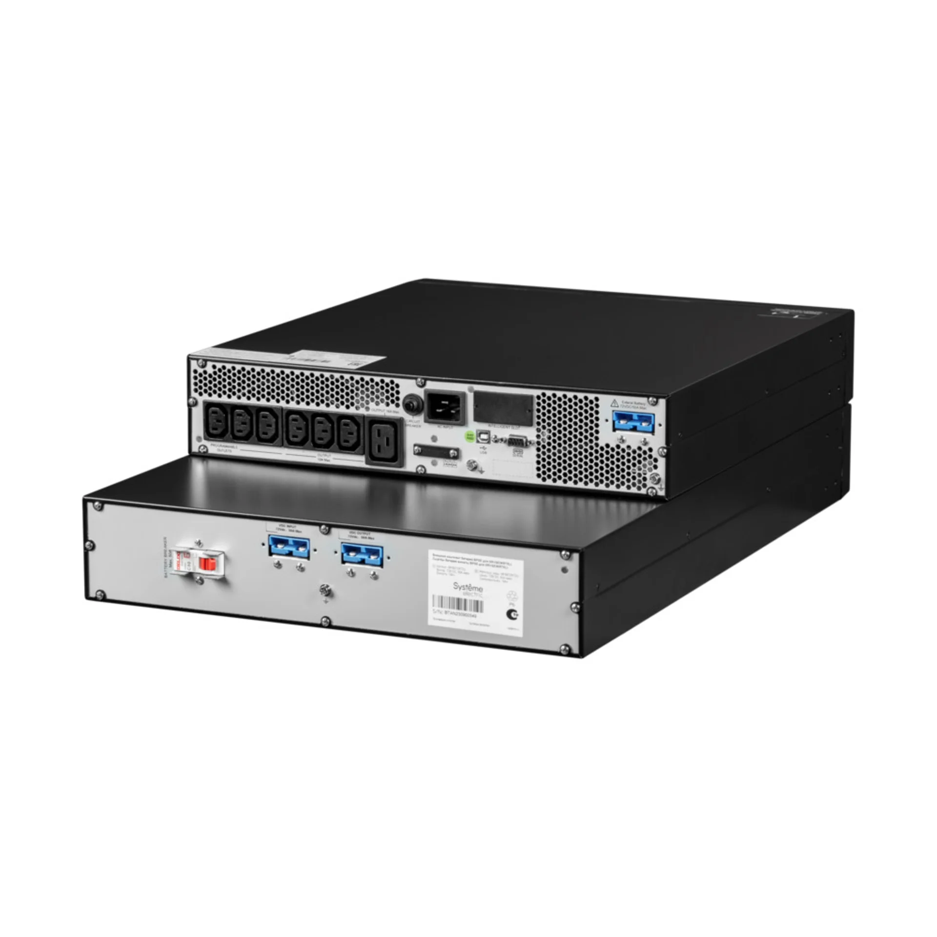 Источник бесперебойного питания Systeme Electric Smart-Save Online SRV 3000 ВА, конвертируемый форм-фактор 4U, 230 В, 6 розеток IEC C13 + 1хС19, S
