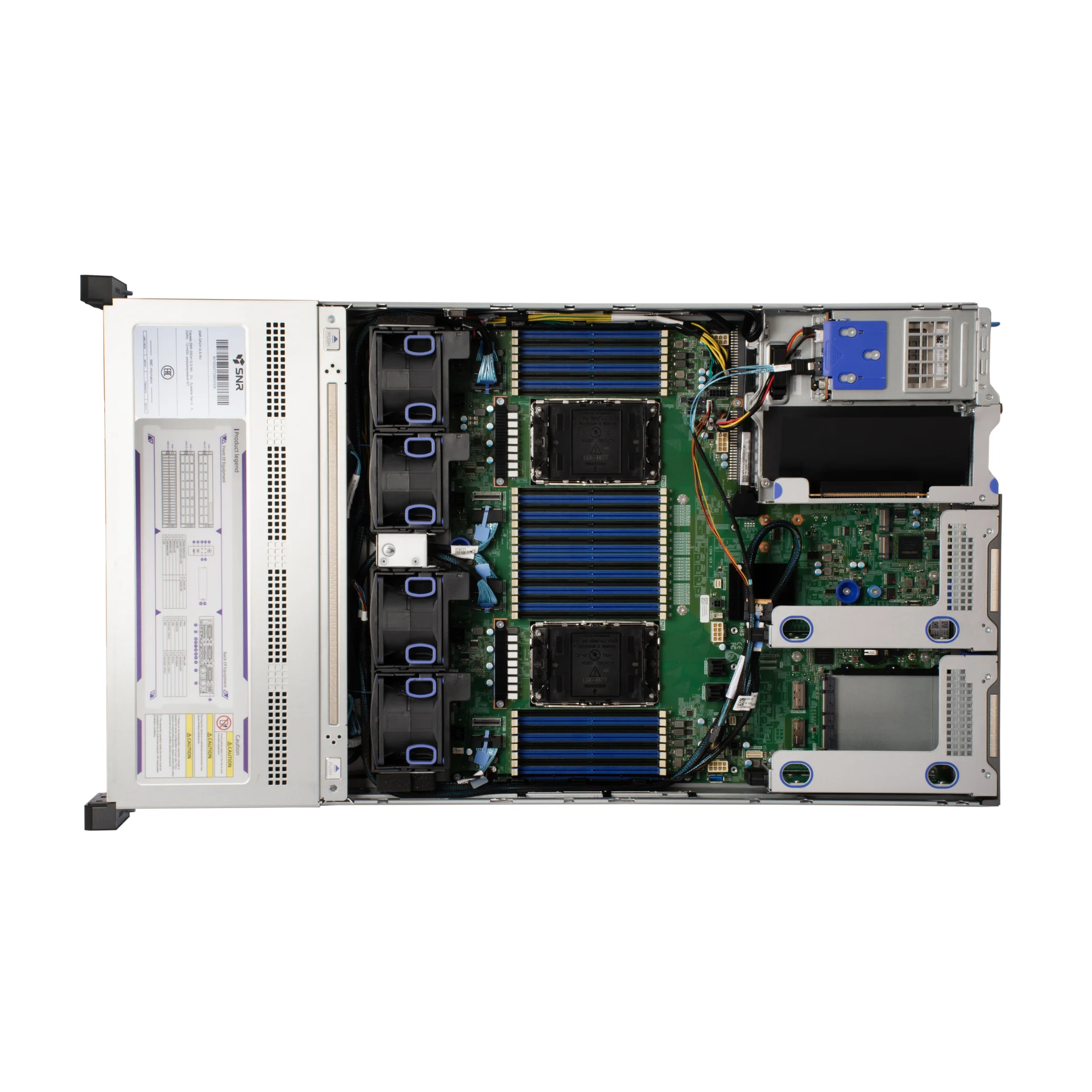 Серверная платформа SNR-SR2412LS-NV, 2U, Scalable Gen4,5, DDR5, 12xHDD, резервируемый БП