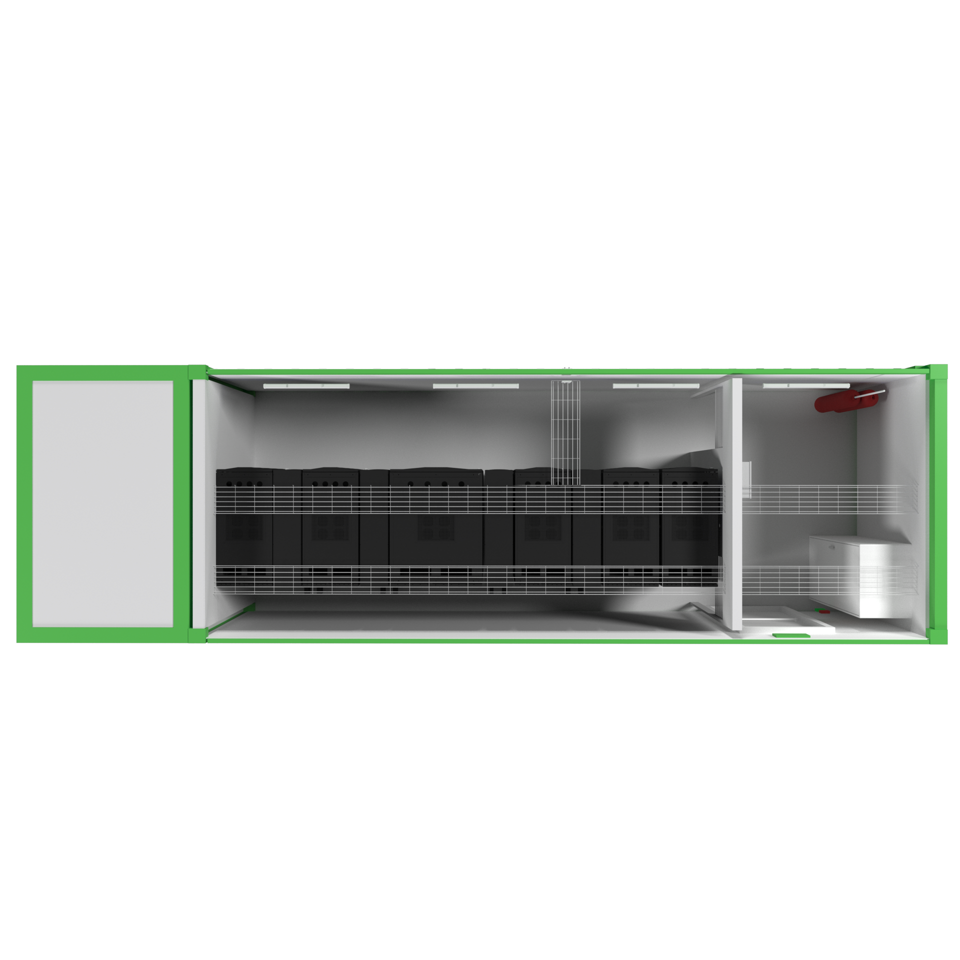 Контейнерный ЦОД DataBox, мощность ИТ-нагрузки до 21кВт, 6x42U