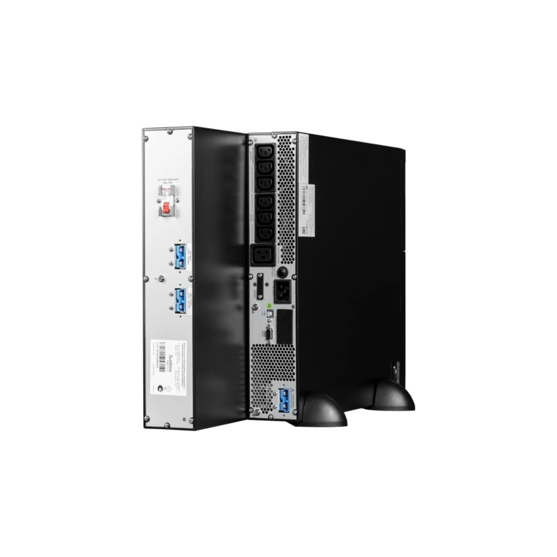 Источник бесперебойного питания Systeme Electric Smart-Save Online SRV 3000 ВА, конвертируемый форм-фактор 4U, 230 В, 6 розеток IEC C13 + 1хС19, S