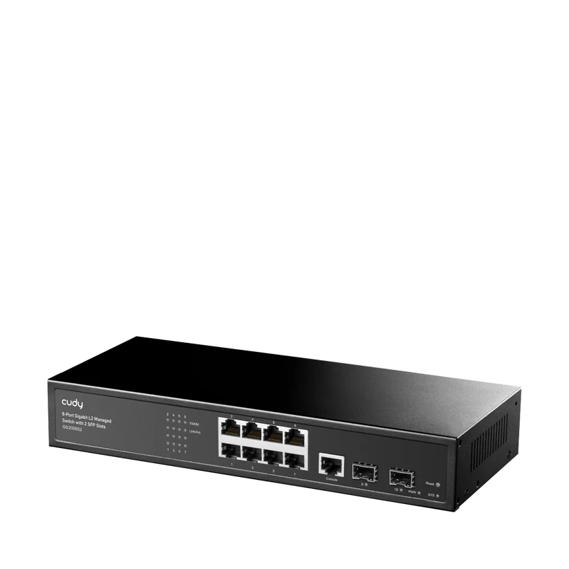 Управляемый гигабитный коммутатор CUDY GS2008S2 8-GbE 2-SFP L2