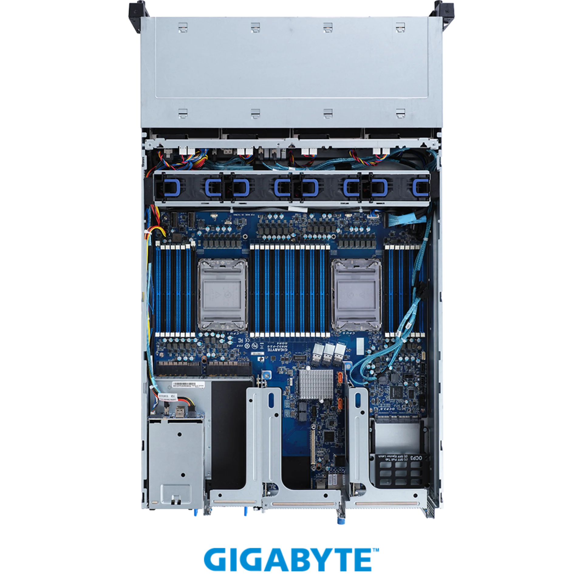 Платформа Gigabyte 2U R282-3C1, До двух процессоров Intel  Xeon Scalable Gen3, DDR4, 8x3,5"/2,5" SATA/SAS, 4x3.5"/2,5 SATA/SAS/Gen4 NVMe, 2x1000Base-T