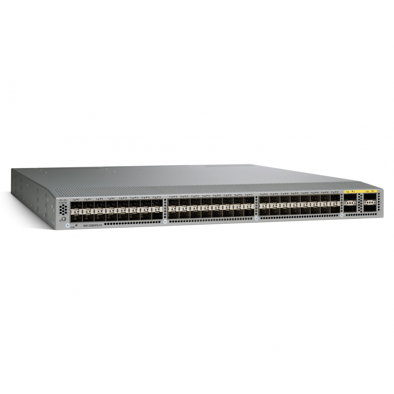 Коммутатор Cisco Nexus N3K-C3064PQ-10GE без лицензии N3K-LAN1K9 (некондиция, неисправен один порт QSFP+)