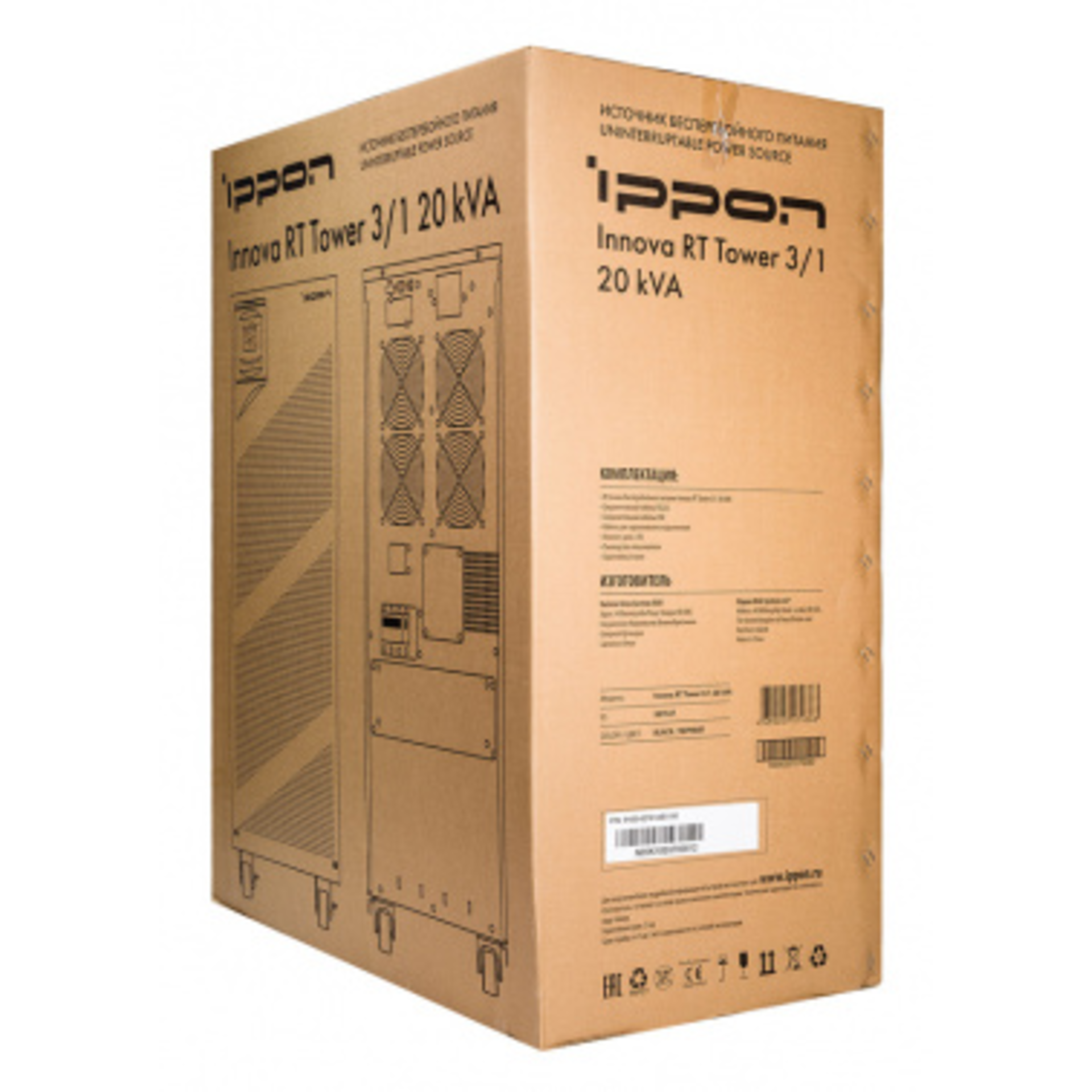 Источник бесперебойного питания Ippon Innova RT 20K Tower 3/1 18000Вт 20000ВА черный