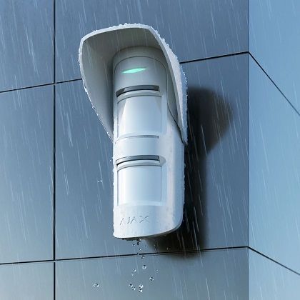 Ajax Hood - козырек для защиты сенсоров маскирования от дождя и снега