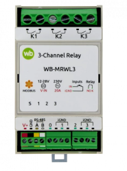 Модуль реле 3-канальный Wirenboard WB-MRWL3