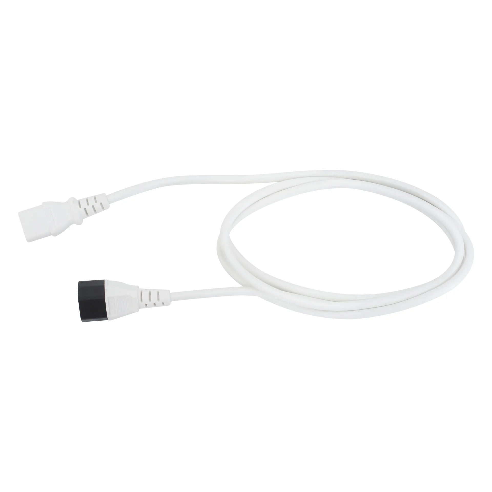 Кабель питания Cablexpert ПВС-АП 3*1,0 С13С14, 16A, белый 1,8 м