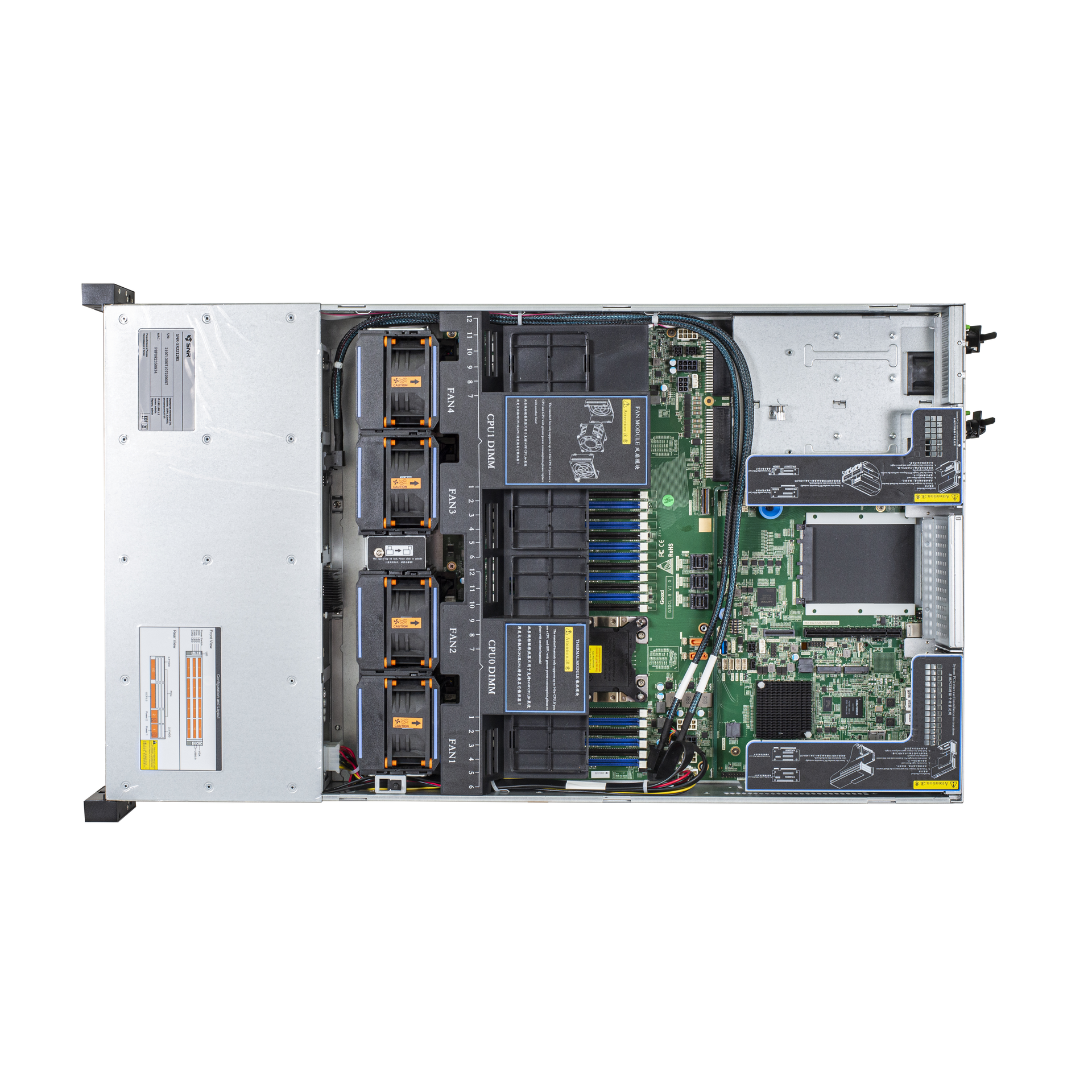Сервер SNR-SR2212RS, 1x4208, 2x32GB DDR4, 12x18TB SAS HDD 3.5", 9361-8i 2GB, BBU, 4x10GBase-X LAN, 1GBase-T IPMI, 2x1200W, Rails
