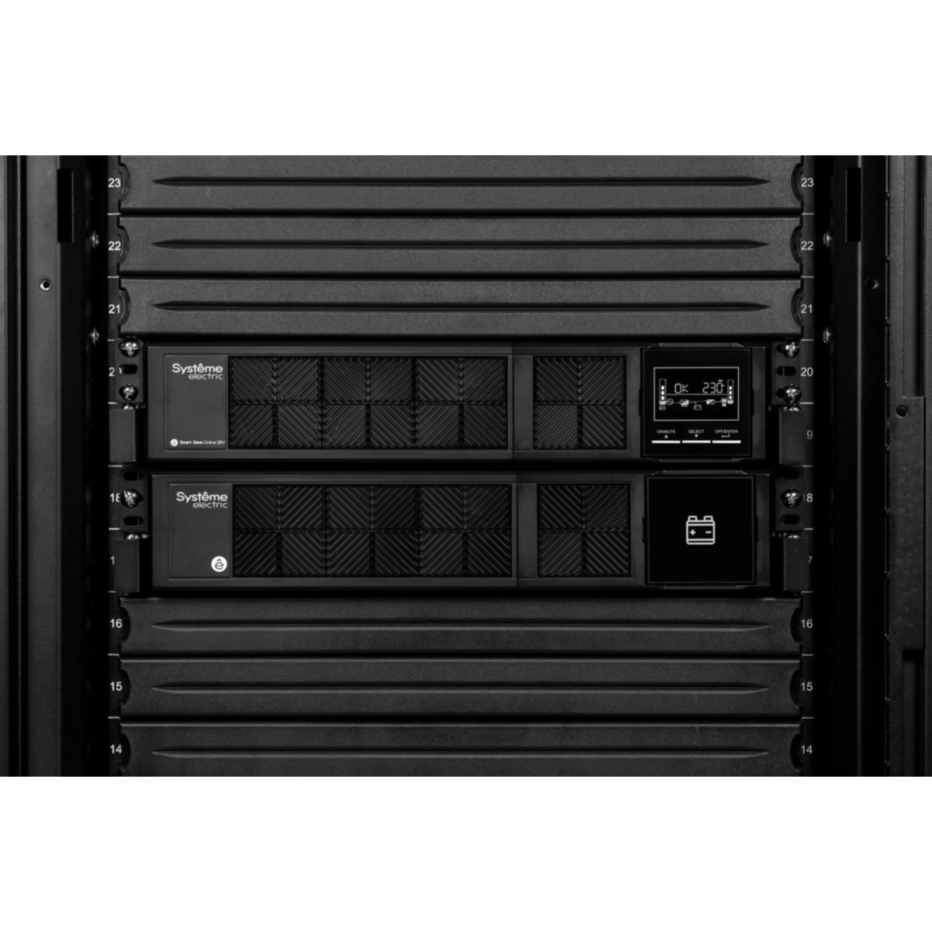 Источник бесперебойного питания Systeme Electric Smart-Save Online SRV 3000 ВА, конвертируемый форм-фактор 4U, 230 В, 6 розеток IEC C13 + 1хС19, S