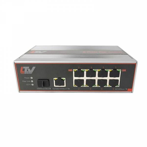 LTV NIF-1008 120, 8-портовый коммутатор Ethernet с поддержкой PoE