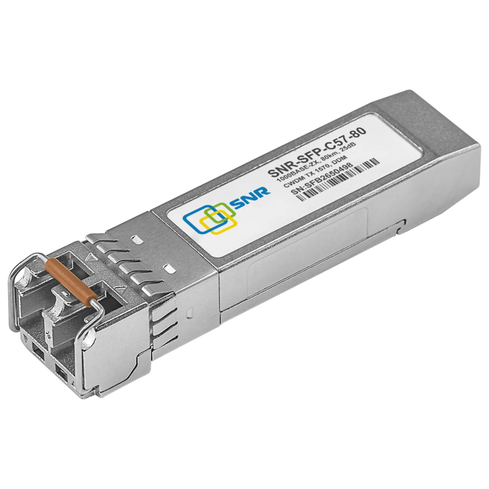 Модуль SFP CWDM оптический, дальность до 80км (25dB), 1570нм