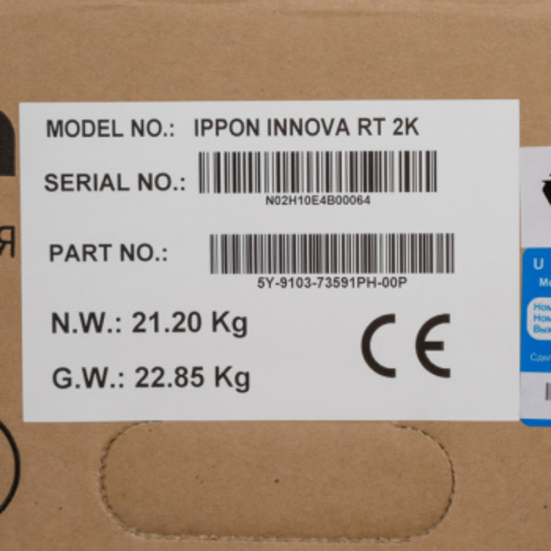 Источник бесперебойного питания Ippon Innova RT 2000 1800Вт 2000ВА черный