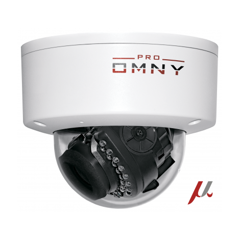 Проектная IP камера OMNY M14E 2812 купольная OMNY PRO серии Мира. 4Мп/25кс, H.265, управл. IR, мотор.объектив 2.8-12мм, PoE/12В, EasyMic (имеет сколы)