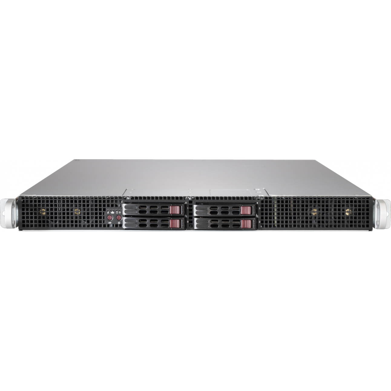 Платформа Supermicro 1U SYS-1029GP-TR, до двух процессоров Intel Scalable, DDR4, 4x2,5" HDD SATA, 2 порта 1000Base-T, до трех графических ускорителей
