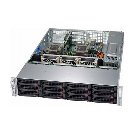 Платформа Supermicro 2U SYS-6029P-WTRT, Два процессора Intel  Xeon Scalable, DDR4, 12x3,5" HDD SATA, 2x10Gbase-T