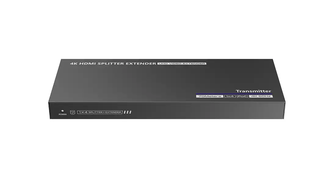 Удлинитель-разветвитель Lenkeng LKV824P-I 1×4 HDMI по витой паре, 4K, до 70 м