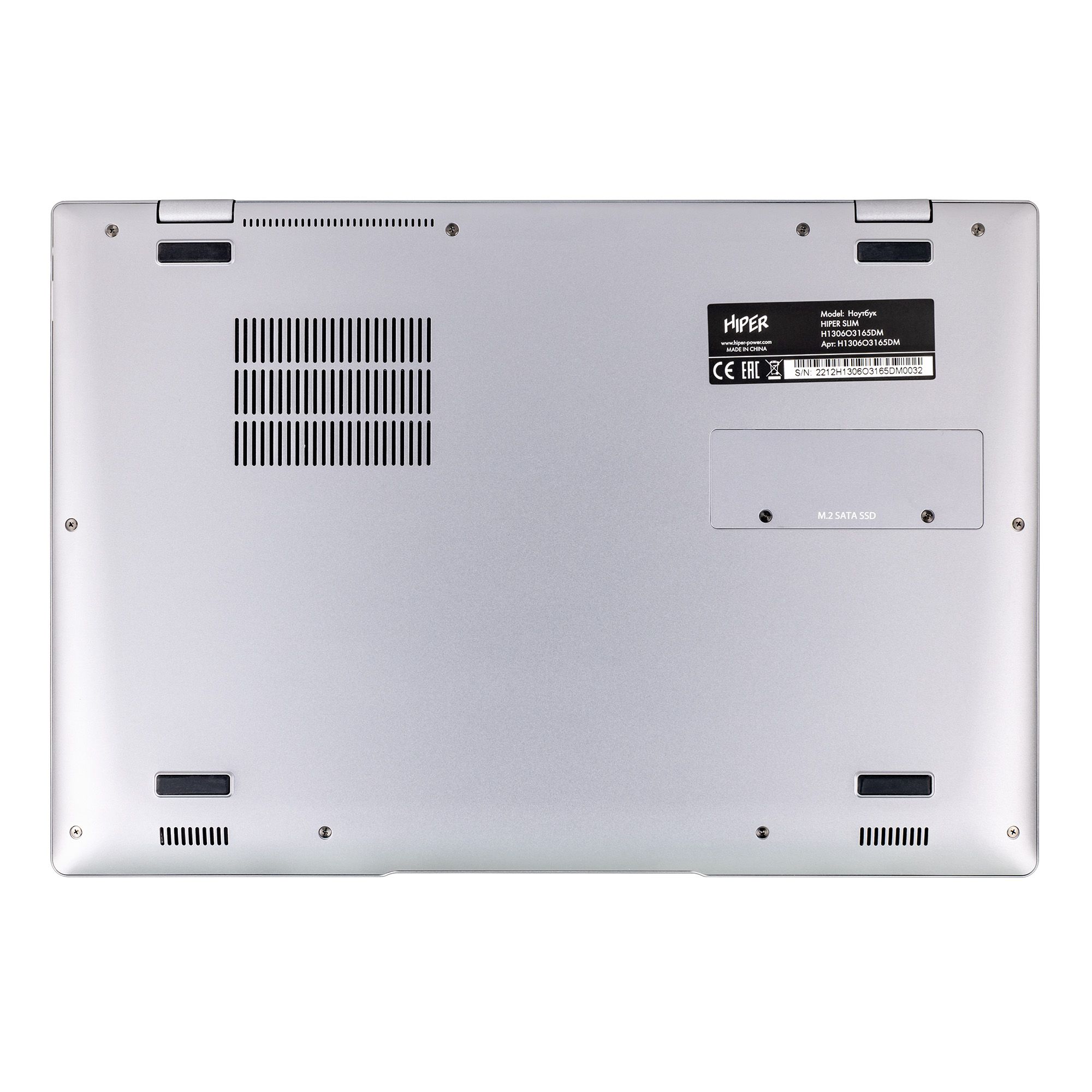  Ноутбук HIPER SLIM H1306O5165WM Core i5/16ГБ/512ГБ/13,3