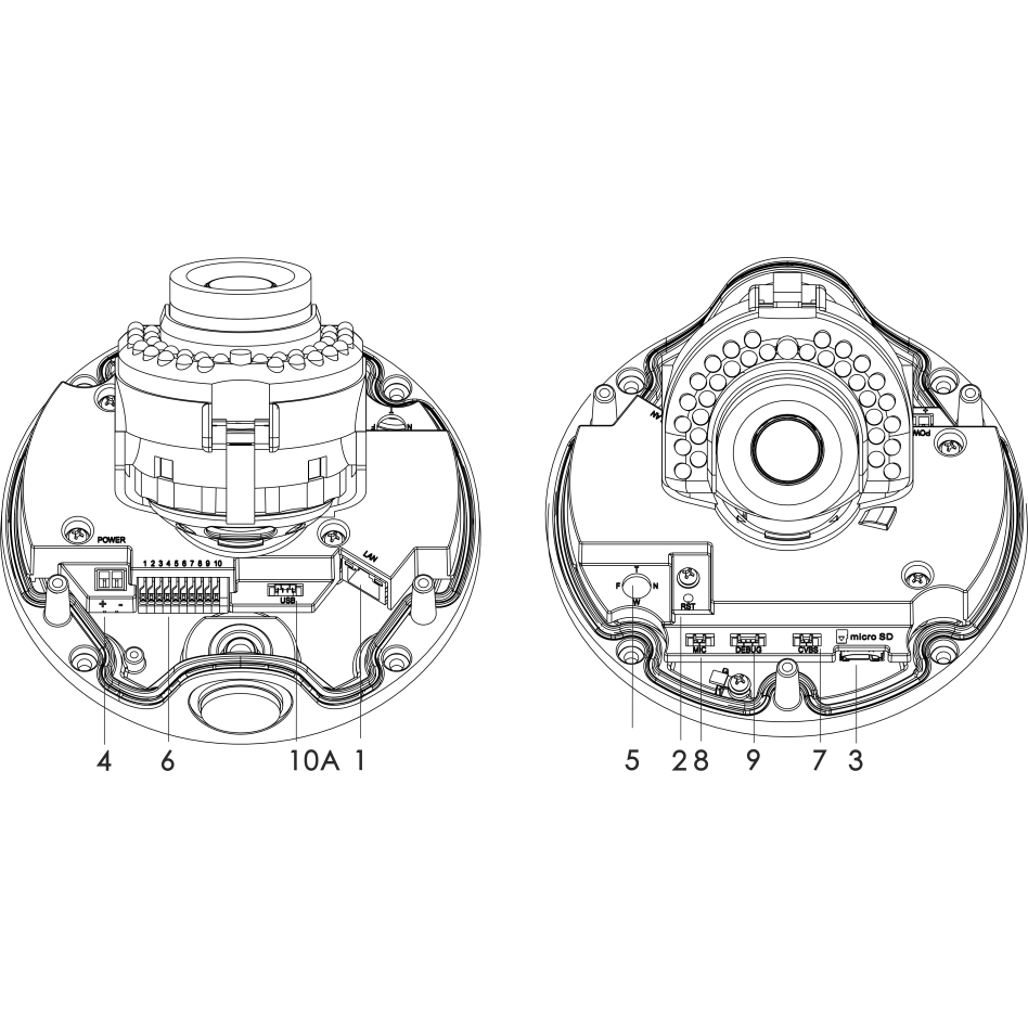 Проектная IP камера OMNY M14E 2812 купольная OMNY PRO серии Мира. 4Мп/25кс, H.265, управл. IR, моториз.объектив 2.8-12мм, PoE/12В, EasyMic