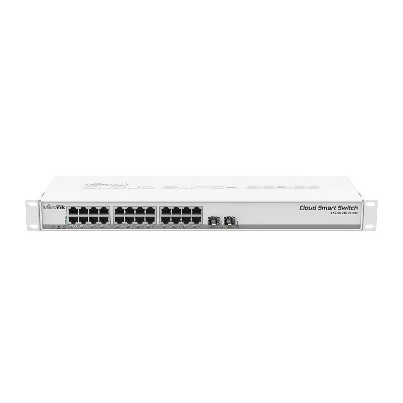 Коммутатор Mikrotik Cloud Smart Switch 326-24G-2S+RM is SwOS