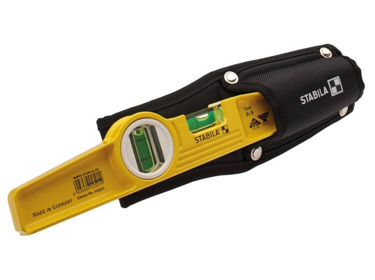 Строительный уровень Stabila 81S 25 см в чехле на пояс