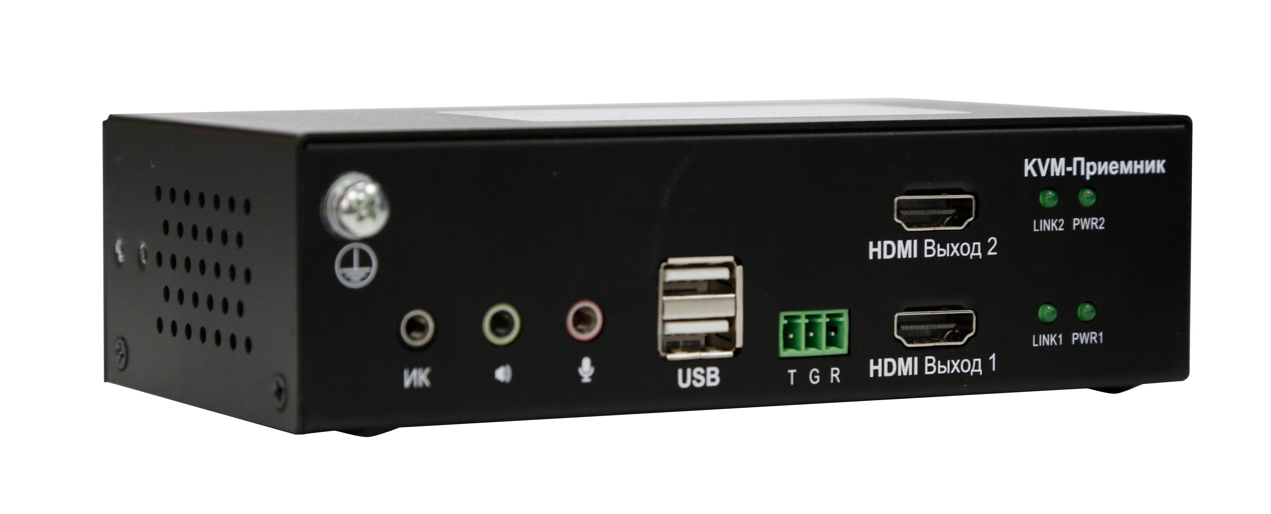 Двухмониторный HDMI KVM-удлинитель Evetron LHFC 2U2AR-SK-RED