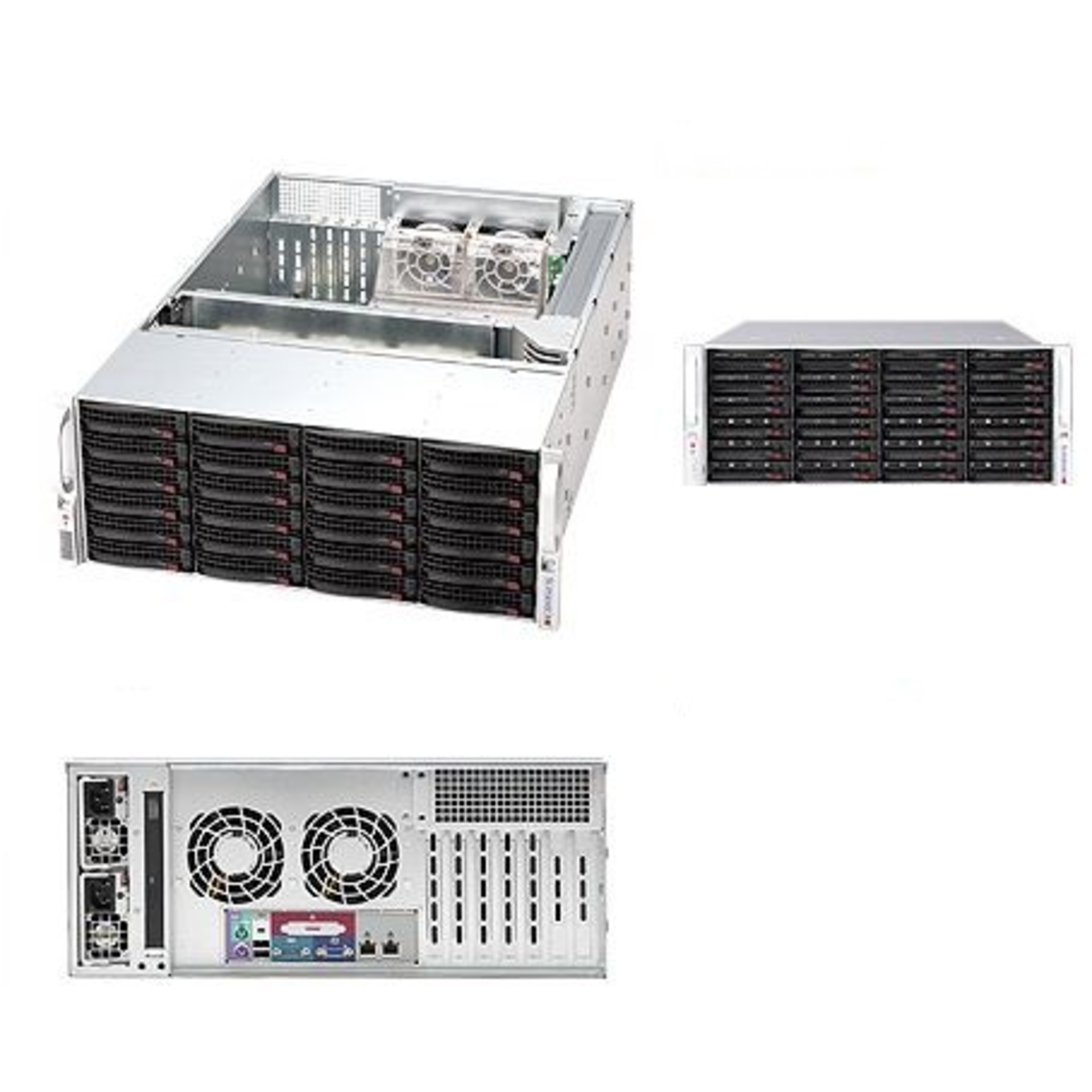 Сервер Supermicro 846E16-R1200B(X8DTE-F), 2 процессора Intel 6C E5645 2.40GHz, 48GB DRAM