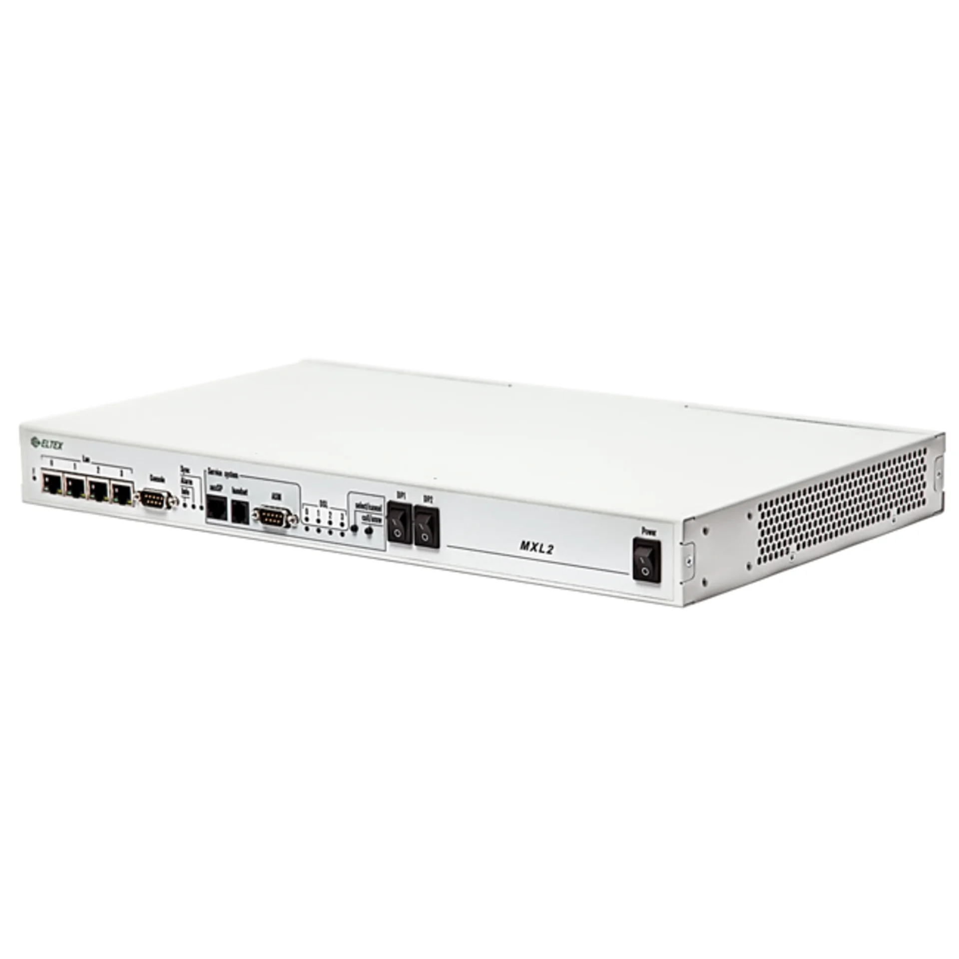 SHDSL-модем MXL2-2, базовый блок, 4хRJ45 (LAN), 2 места для субмодулей М4Е1/4И15, 2 интерфейса SHDSL, 11,4 Мбит/с
