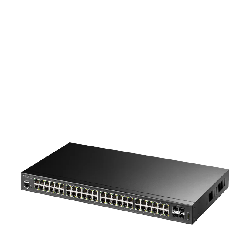 Коммутатор PoE CUDY GS2048PS4 48-GbE PoE L2 с 4-SFP+