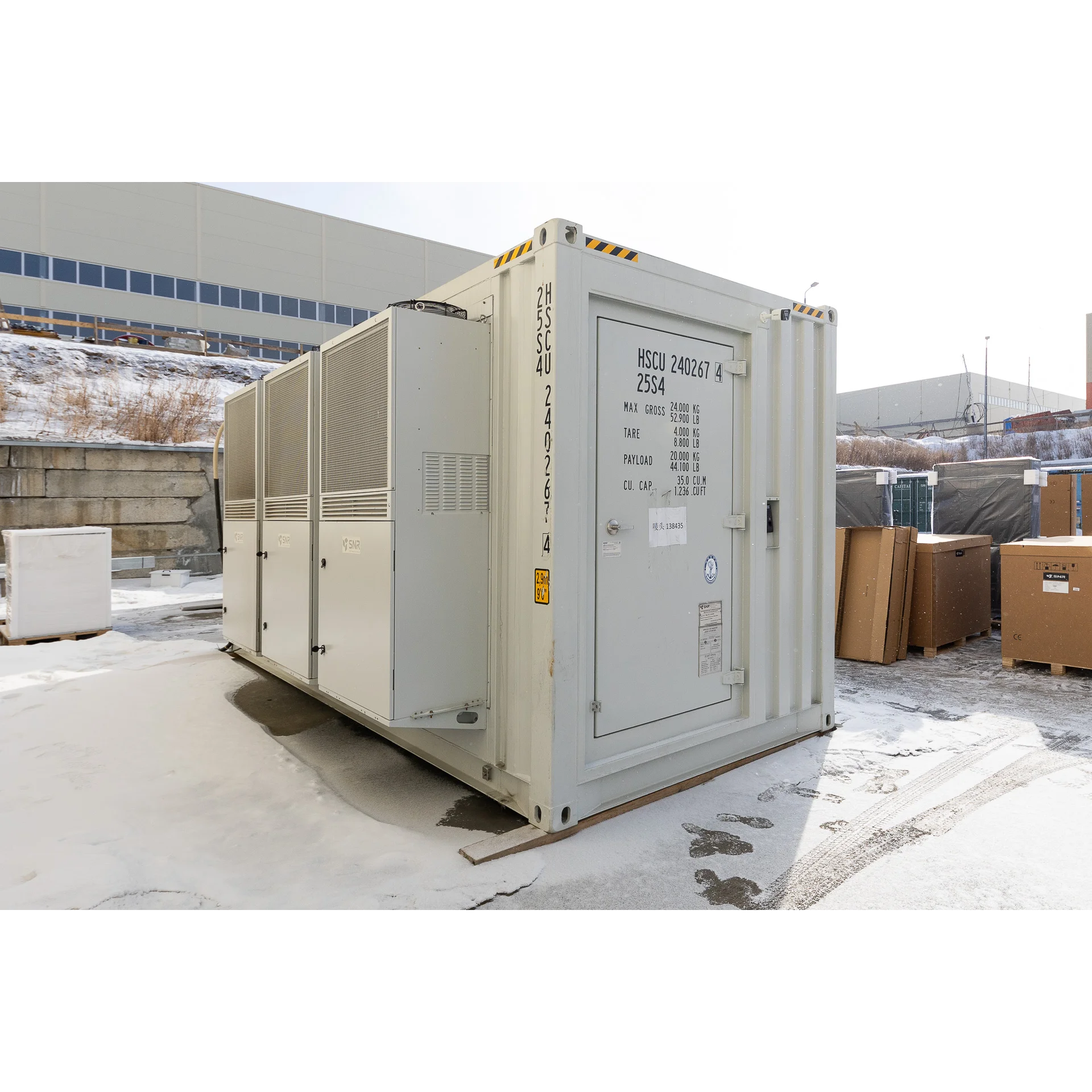 Центр Обработки Данных Контейнерный (20Ft, 42Ux4, IT-45кВт, AC-17,5x3)