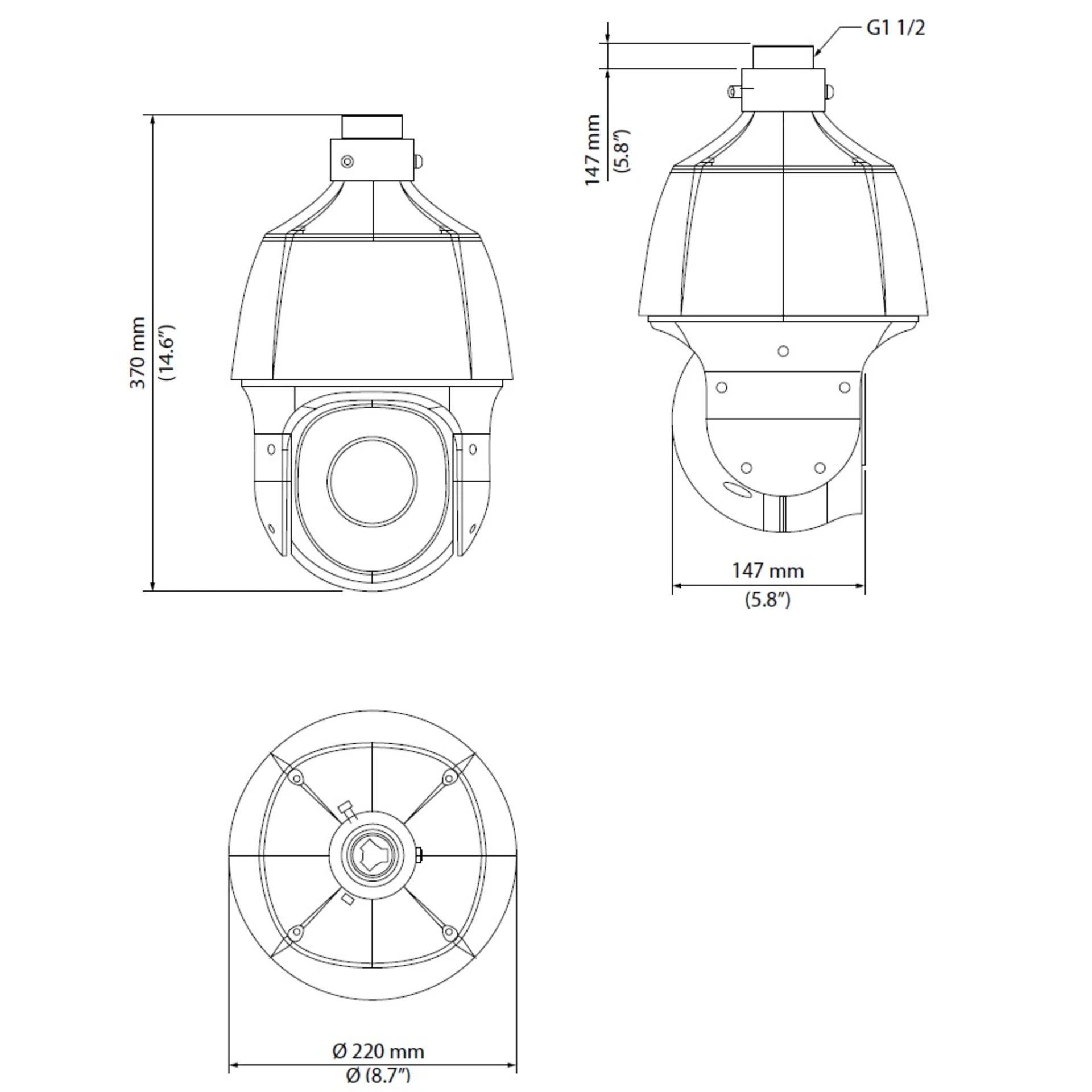 Камера сетевая PTZ 2Мп OMNY PRO HPTZ-M2A-x25-C с 25x оптическим увеличением