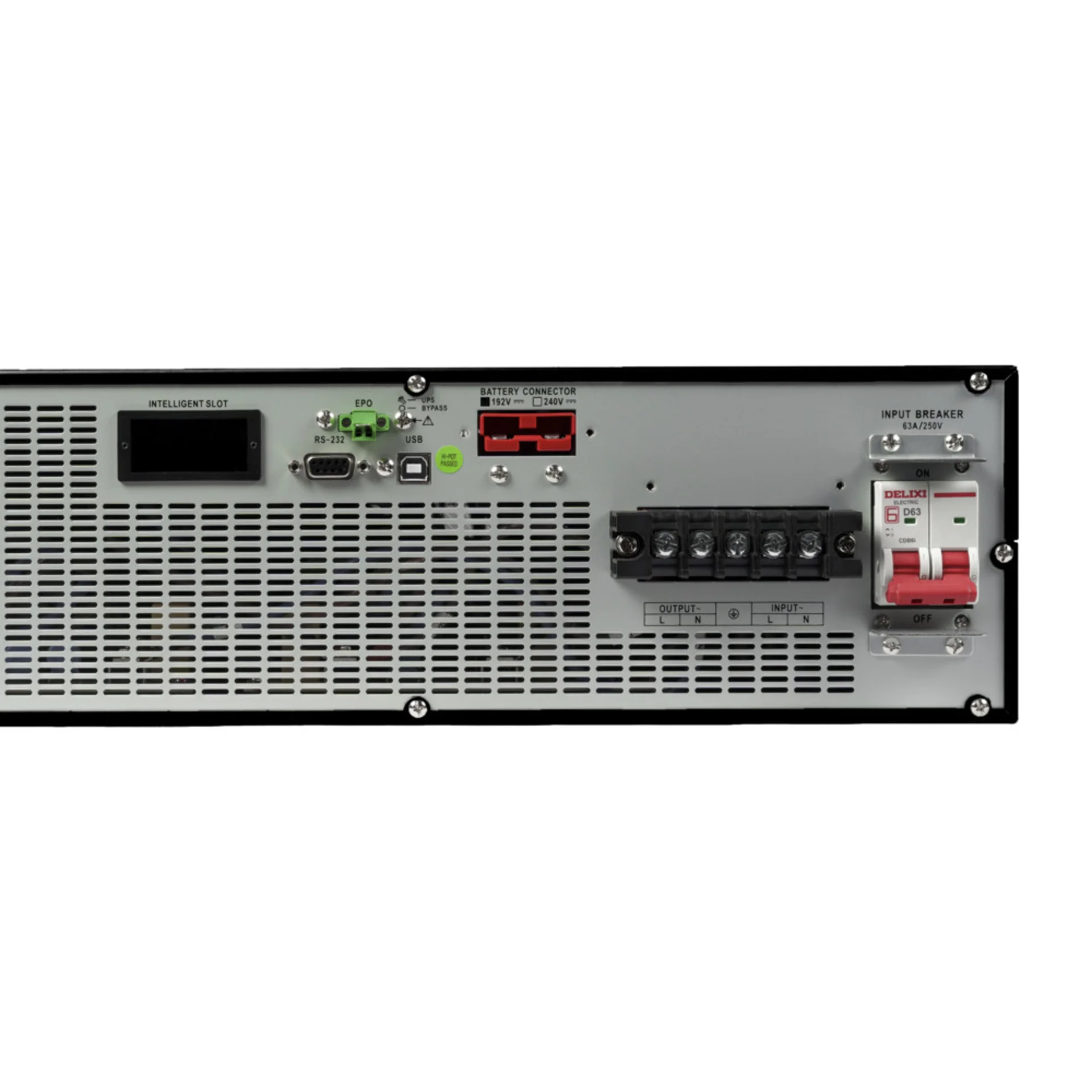 Smart-Save Online SRV Systeme Electric 10000 ВА, монтаж в стойку 5U, 230 В, 1:1, клеммный вход/выход, SmartSlot, LCD, USB, версия с возможностью увели