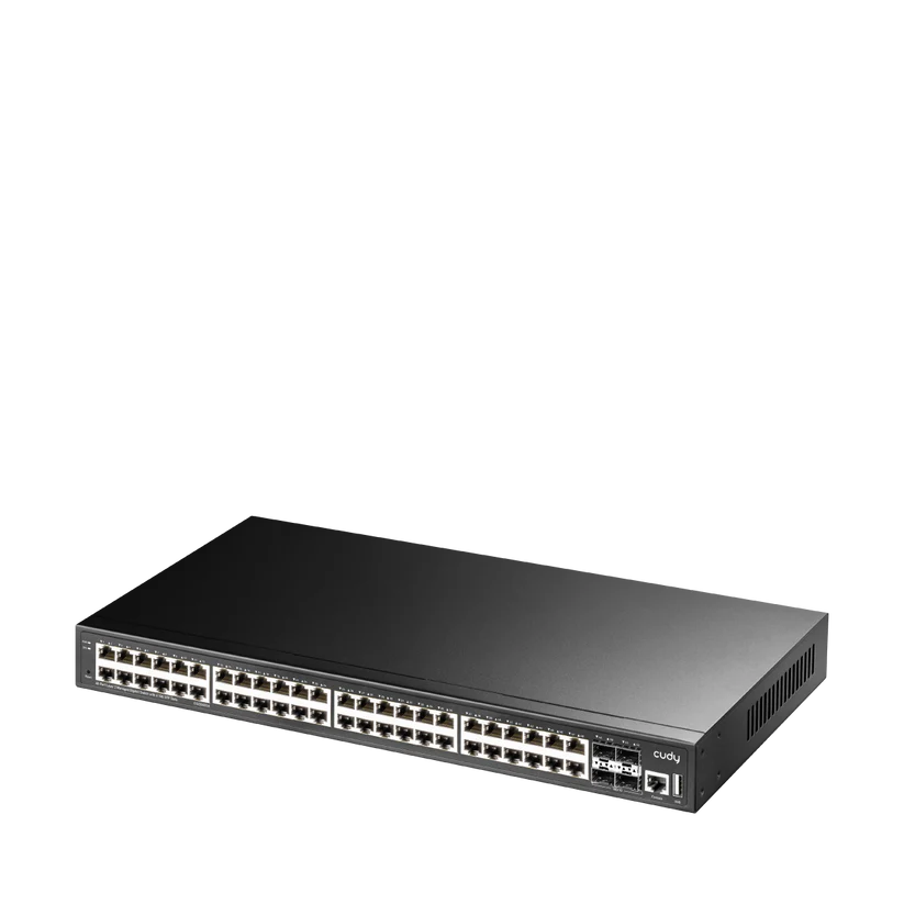 Управляемый гигабитный коммутатор CUDY GS5048S4 48-GbE 4-SFP+ L3