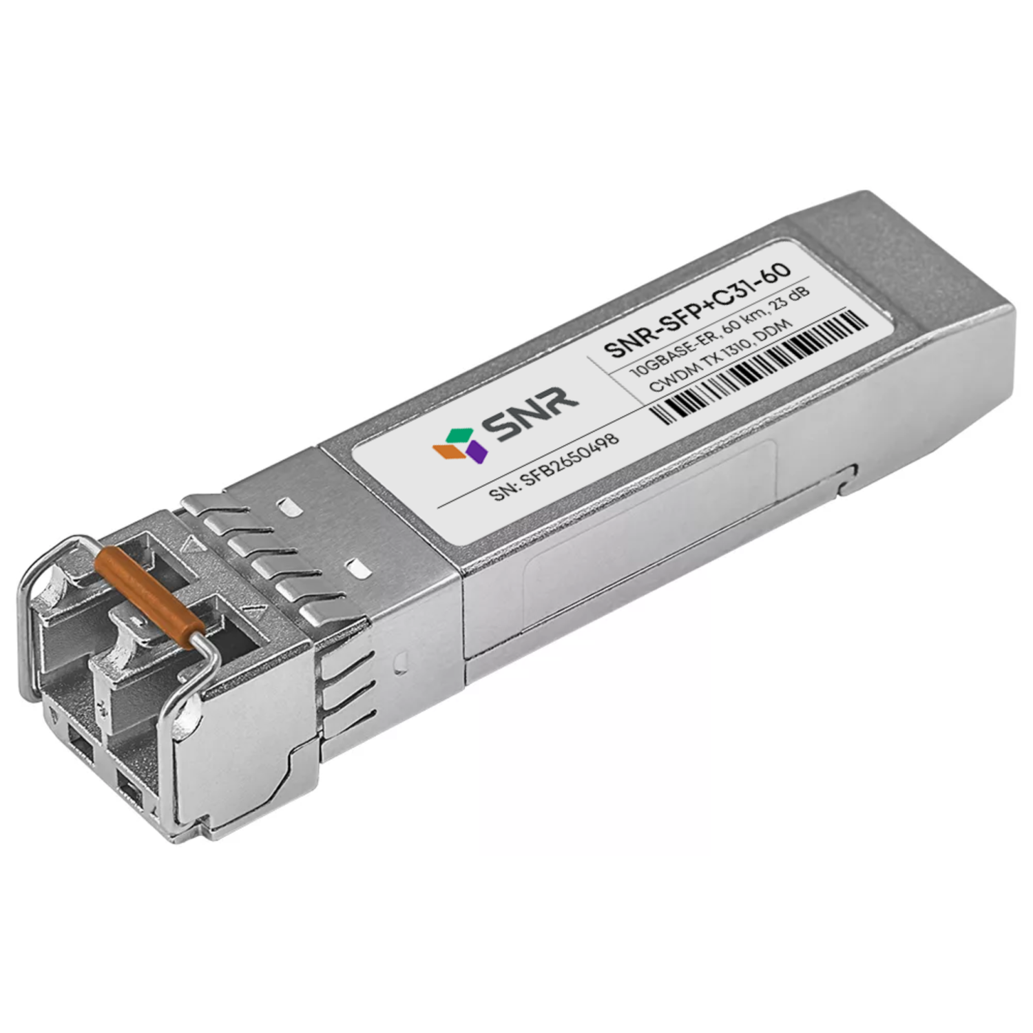 Модуль SFP+ CWDM оптический, дальность до 80км (23dB), 1310нм