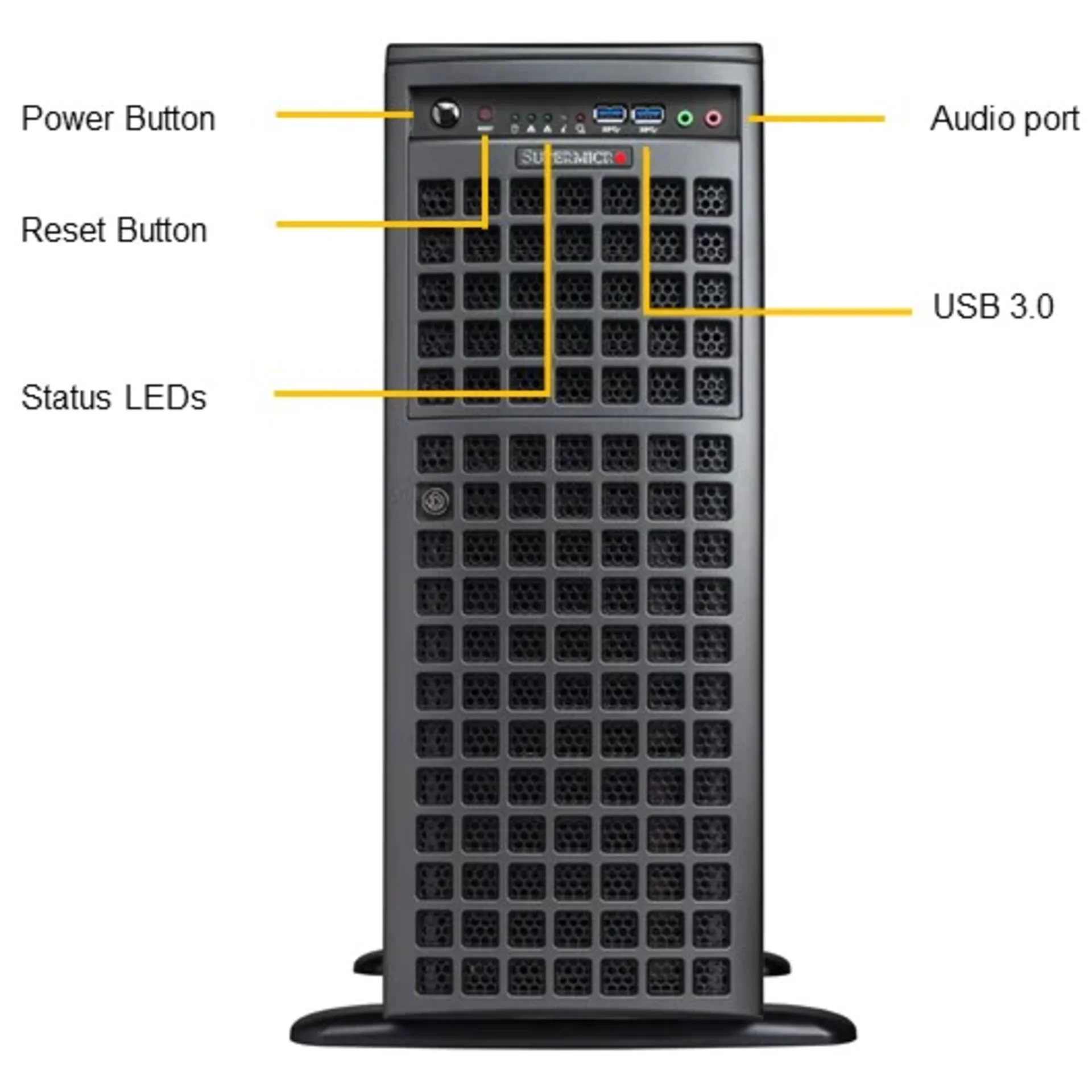 Платформа Supermicro 4U SYS-7049GP-TRT, до двух процессоров Intel Scalable, DDR4, 8x3,5" HDD SATA, 2x10Gbase-T, до четырех графических ускорителей