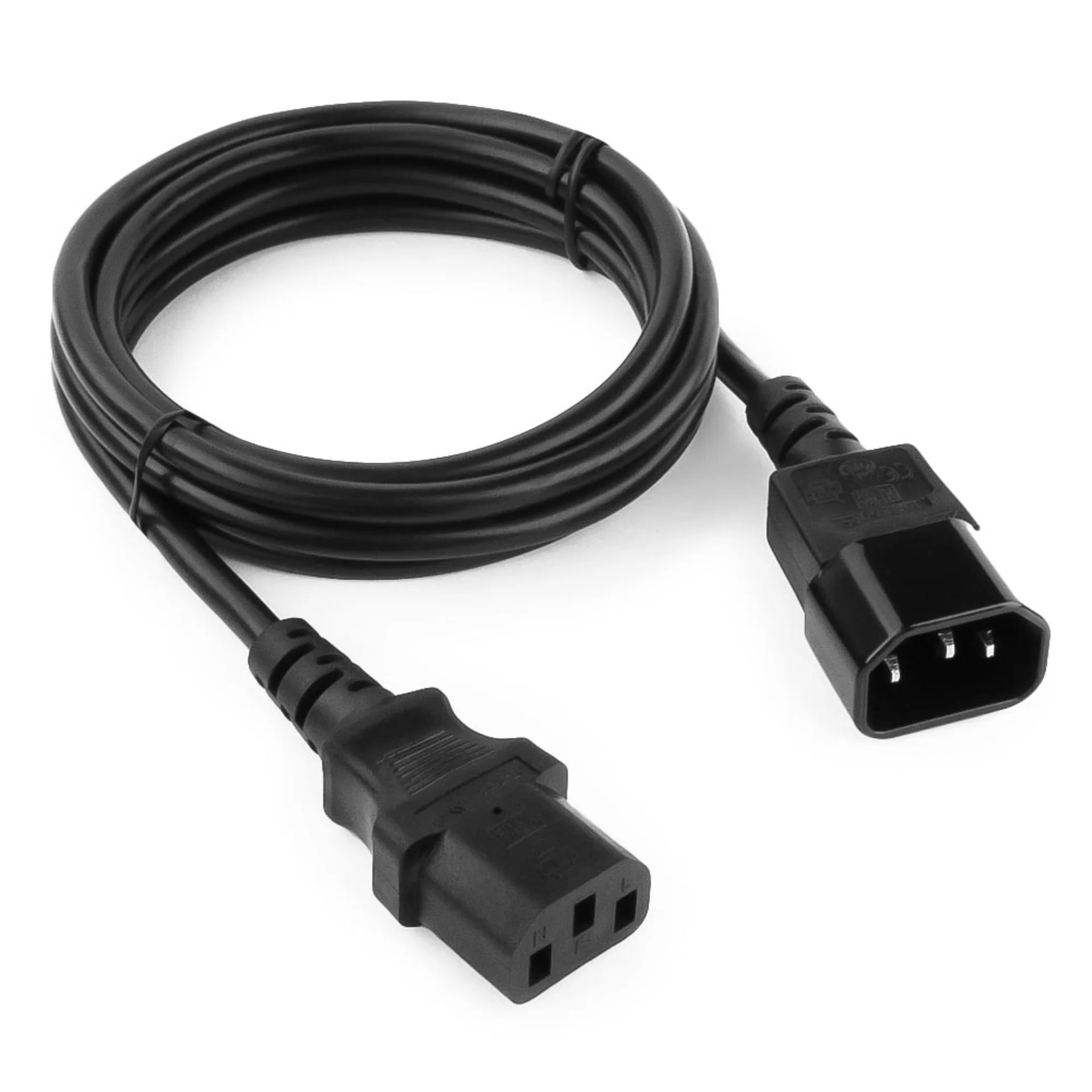 Кабель питания IEC320-C14/IEC320-C13, 220B, 6А, 1.8м