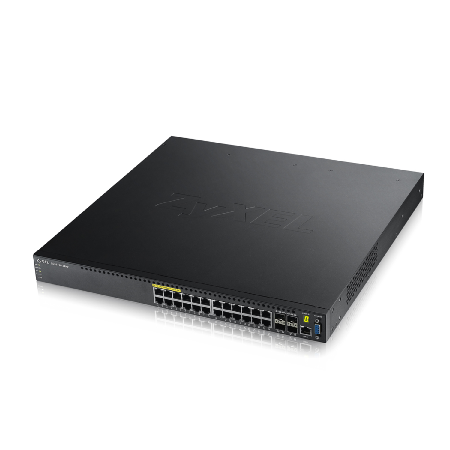 Коммутатор ZYXEL XGS3700-24HP 24 port  Layer 2/3 Gigabit Datacenter Switch, PoE, 4x 10G